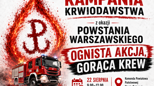 „Ognista akcja, gorąca krew”. W Opocznie oddadzą krew w hołdzie Powstańcom Warszawskim