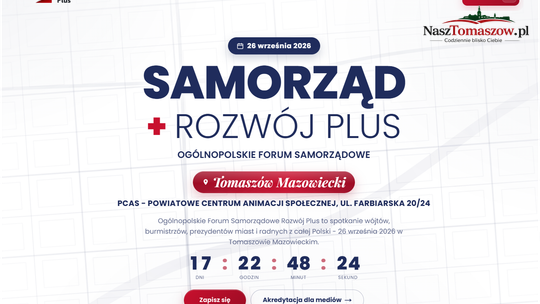 Ogólnopolskie Forum Samorządowe odbędzie się w Tomaszowie Mazowieckim