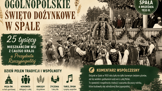 Ogólnopolskie Święto Dożynkowe w Spale. 25 tysięcy mieszkańców wsi z całego kraju u Prezydenta Rzeczypospolitej