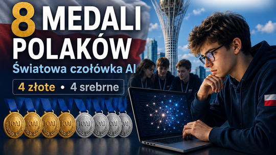 Osiem medali z Astany. Polscy uczniowie w światowej czołówce sztucznej inteligencji