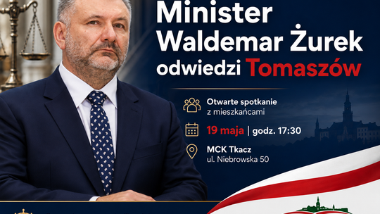 Otwarte spotkanie z ministrem sprawiedliwości odbędzie się 19 maja w MCK „Tkacz”