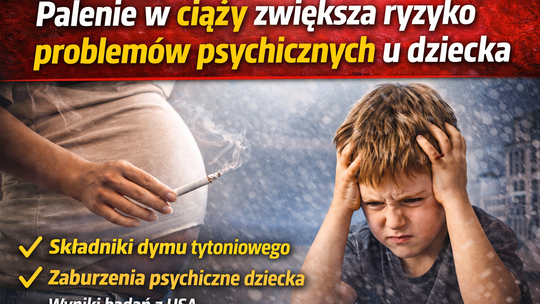 Palenie w ciąży zwiększa ryzyko problemów psychicznych u dziecka