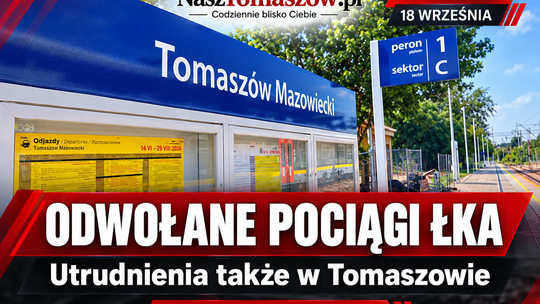 Pasażerowie z Tomaszowa muszą uważać. Dziś odwołane pociągi ŁKA i autobusy zastępcze