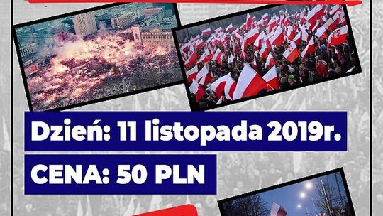 "Patrioci dla Tomaszowa" organizują wyjazd na "Marsz Niepodległości"