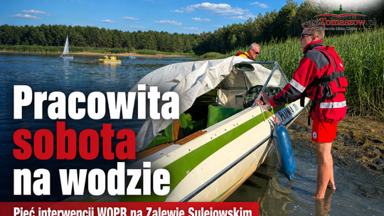 Pięć interwencji jednego dnia na Zalewie Sulejowskim. Ratownicy apelują o ostrożność