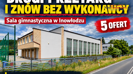 Pięć ofert i znów bez wykonawcy. Co dalej z salą gimnastyczną w Inowłodzu?