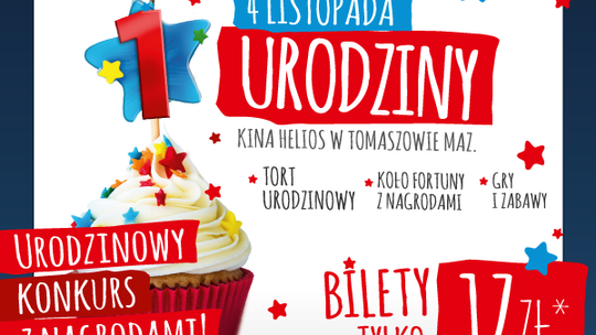 Pierwsze urodziny kina Helios w Tomaszowie!