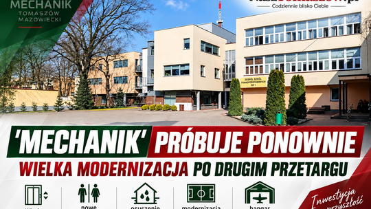 Pierwszy przetarg nie zmieścił się w budżecie. „Mechanik” drugi raz szuka wykonawcy wielkiej modernizacji