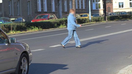 Pieszy wariat drogowy