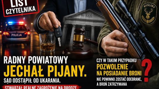 „Pijany radny i strzelba w szafie. Czy naprawdę nic się nie stało?”