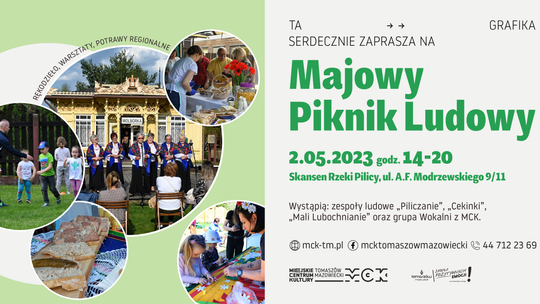 Piknik na ludowo w Skansenie Rzeki Pilicy w majowy weekend