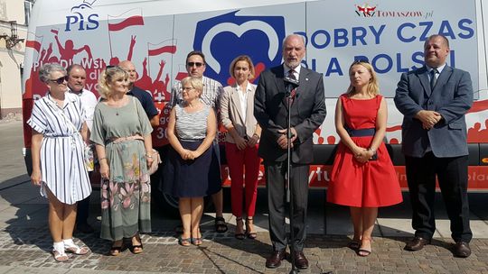 PiS-bus  zajechał do Tomaszowa
