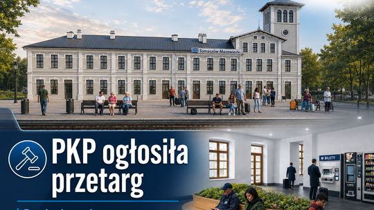 PKP ogłosiła przetarg na przebudowę dworca w Tomaszowie Mazowieckim