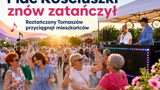 Plac Kościuszki znów zatańczył. „Roztańczony Tomaszów” przyciągnął mieszkańców