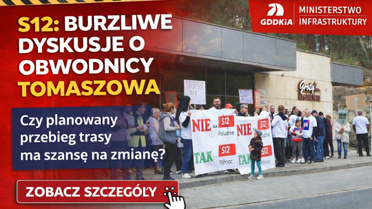 Plan budowy S12 w Sejmie; nie ma zgody co do obejścia Tomaszowa Mazowieckiego