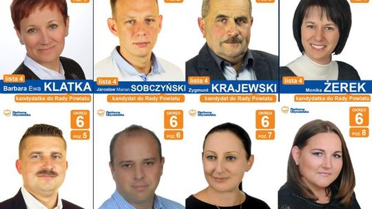 Platforma Obywatelska rekomenduje do Rady Powiatu Tomaszowskiego w okręgu numer 6