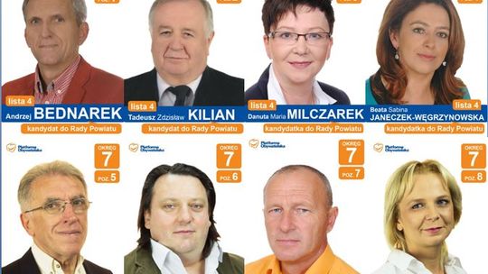 Platforma Obywatelska rekomenduje do Rady Powiatu Tomaszowskiego w okręgu numer 7