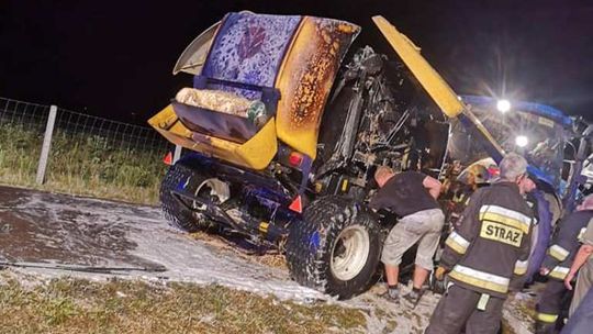 Płoną rolnicze maszyny