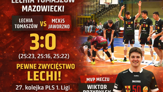 PLS 1. Liga: Lechia Tomaszów Mazowiecki pokonała MCKiS Jaworzno 3:0