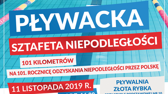 Pływacka sztafeta Niepodległości