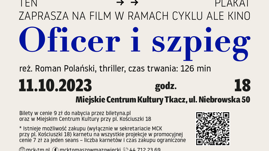 Po wakacyjnej przerwie MCK zaprasza do kina