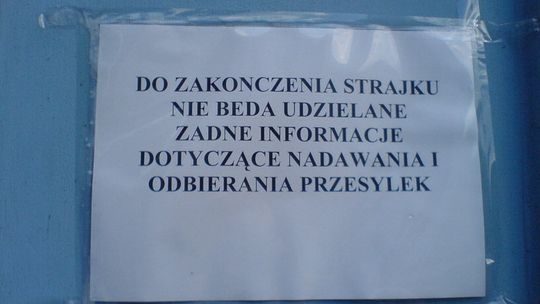 Poczta też strajkuje