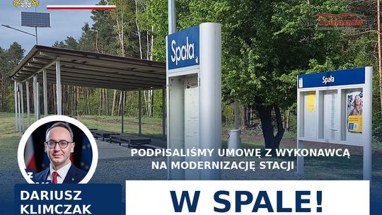 Podpisano umowę na modernizację stacji w Spale. Zmiany mają poprawić wygodę podróżnych