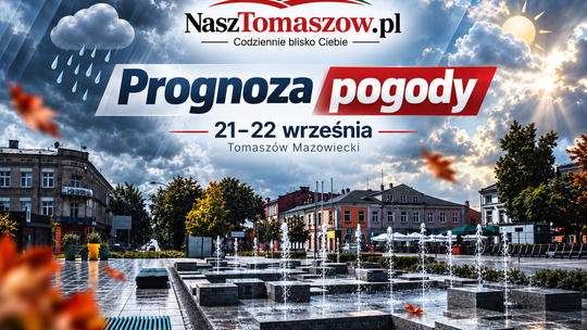Pogoda na 21 i 22 września. Deszcz, wiatr i wyraźne ochłodzenie w Tomaszowie