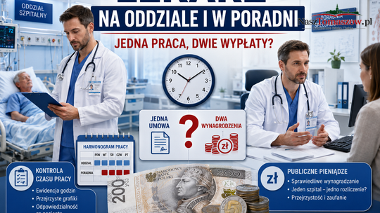 Polacy chcą kontroli czasu pracy lekarzy. Ponad 72 procent popiera zmiany