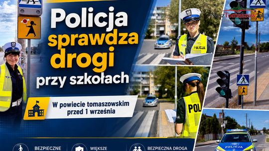 Policja sprawdza drogi przy szkołach w powiecie tomaszowskim przed 1 września