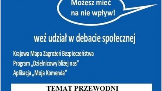 Policja zaprasza na debatę społeczną "Stop przemocy"