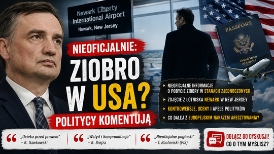 Politycy komentują nieoficjalne informacje o pobycie Ziobry w USA
