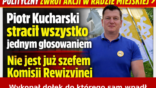 Polityczny zwrot akcji w Radzie Miejskiej. Piotr Kucharski stracił wszystko jednym głosowaniem