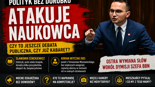 Polityk bez dorobku atakuje naukowca. Witczak znów wie najlepiej
