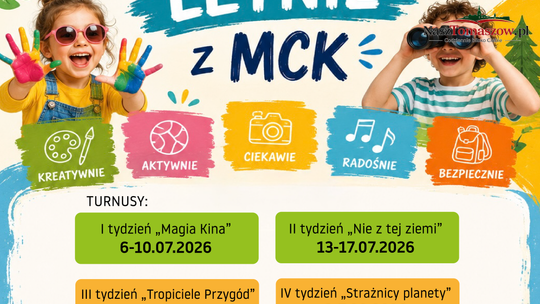 Półkolonie Letnie z MCK-iem 2026. Ruszyły zapisy dla dzieci w wieku 7–12 lat