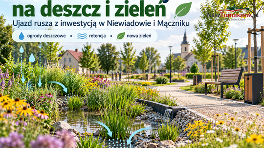 Ponad milion złotych na deszcz i zieleń. Ujazd rusza z inwestycją w Niewiadowie i Mączniku