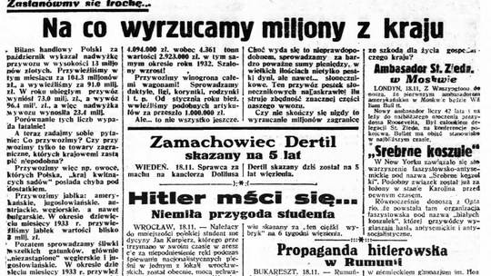 „Porównanie tych liczb wypada fatalnie!” – bilans handlowy Polski w 1933 r. kontra dziś