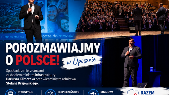 „Porozmawiajmy o Polsce” w Opocznie. O inwestycjach, bezpieczeństwie i przyszłości regionu