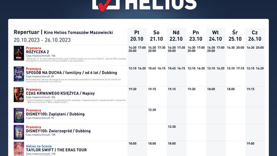 Porywające seanse na ekranach Heliosa