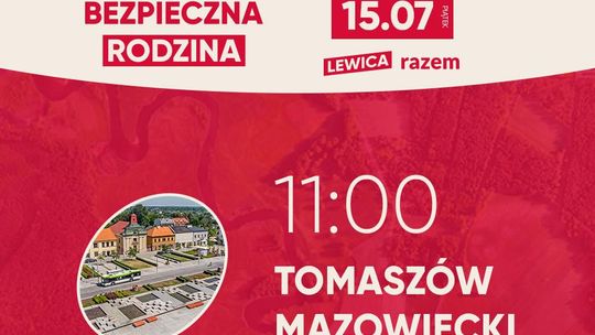 Posłowie lewicy na tomaszowskim targowisku 