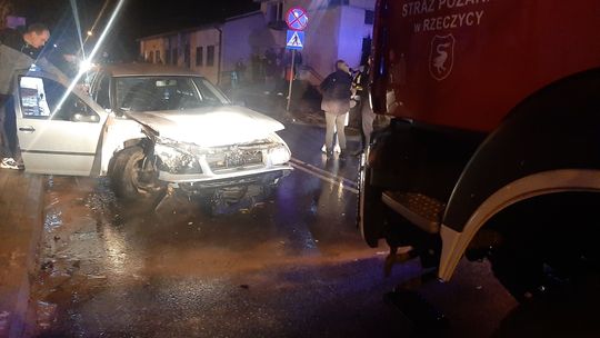 Poważny wypadek wieczorową porą