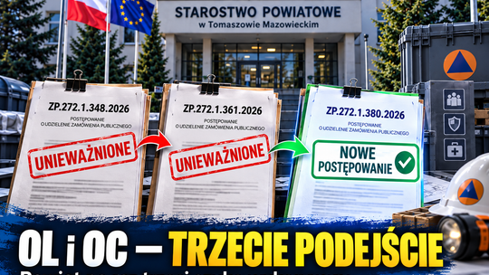 Powiat po raz trzeci wraca do ochrony ludności. Dwa unieważnienia i coraz mniej czasu na zakupy