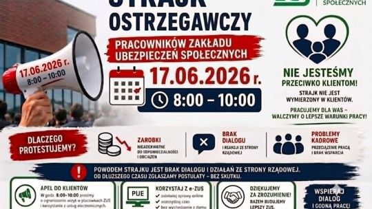Pracownicy ZUS zapowiadają strajk ostrzegawczy. Podano datę i główne postulaty