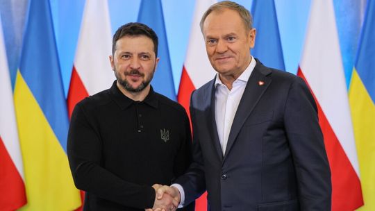 Premier Donald Tusk powitał prezydenta Ukrainy Wołodymyra Zełenskiego