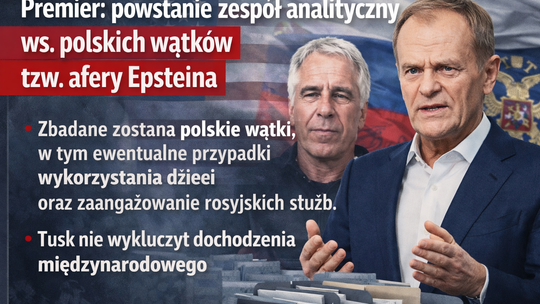 Premier: powstanie zespół analityczny ws. polskich wątków tzw. afery Epsteina