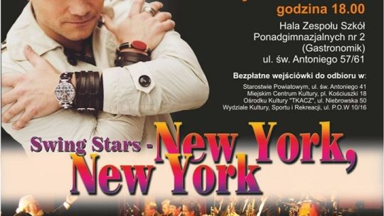 Prezydent Miasta i Starosta Tomaszowski zapraszają na Koncert Noworoczny „Swing Stars - New York, New York”