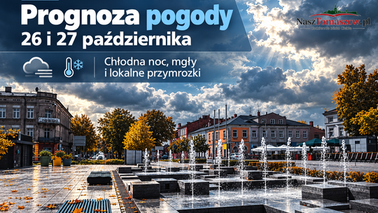 Prognoza pogody na 26 i 27 października. Chłodna noc, lokalne przymrozki i gęste mgły