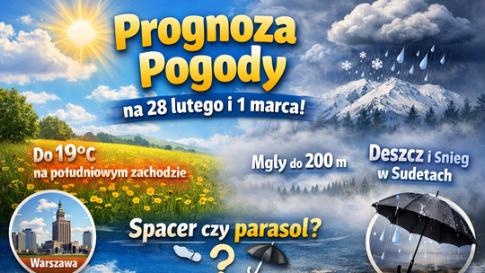 Prognoza pogody na 28 lutego i 1 marca Prognoza pogody na 28 lutego i 1 marca