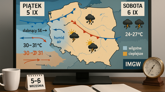 Prognoza pogody na 5 i 6 września