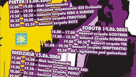 Program tegorocznych Dni Tomaszowa